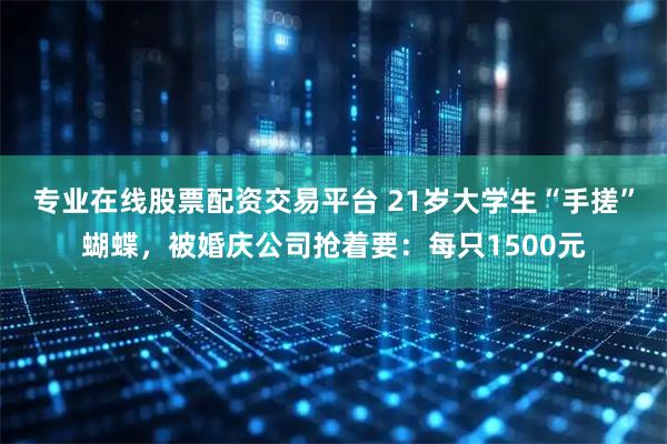 专业在线股票配资交易平台 21岁大学生“手搓”蝴蝶，被婚庆公司抢着要：每只1500元